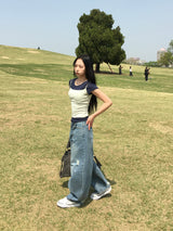 ジューシーデイリーUネック半袖Tシャツ (12c)