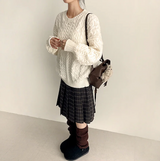 Sewing Dotom Balloon Fit Round Knit