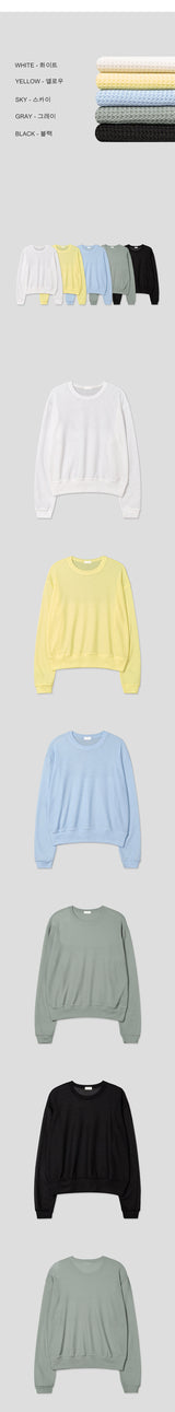 [Unisex] アイスクロップサマーニット(5color)