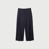 LMN リエスディープワンタックバックバンディングウールワイドスラックス(4 colors)