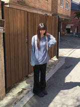 ビーダイアゴナルヘンリーネックボーダー長袖Tシャツ