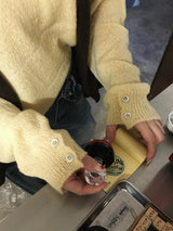 ロピーアルパカボタンラウンドニット(9c)