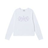 25FW WOMAN PRINCESS FONT LONG SLEEVE T-SHIRT WHITE