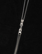 フリース フーディー ジップアップ(BLACK)