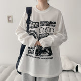 クリップ ボックスフィット ニット ロングスリーブ Tシャツ (3 colors) H&L