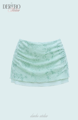 Rare mint layered lace short-sleeve top