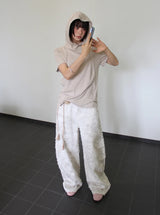 CURVE HOODED HALF TEE