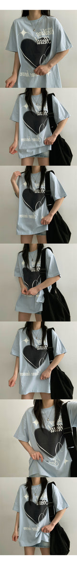 Seat Heart Short Sleeve T-shirt