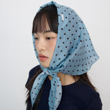Dot pattern scarf_mint