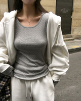 [BELLIDE MADE] クッキー、ストライプフィンガーホールTシャツ