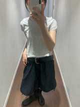 サルベージキュロットデニムパンツ (1color)