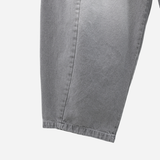 Cement Curved Denim Pants