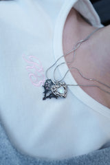 Snake chain] layered thorn heart
