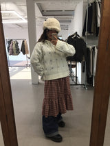 ウェズリースノーフーデッドニット (3color)