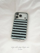 ストライプ エポキシ バンパー ケース [mint black]