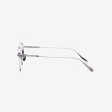 Knouun Round titanium glasses CODE. 102. C Sizzy silver