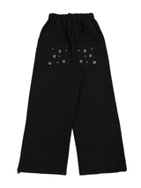 アイレットパンチングワイドパンツ (2color)