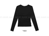 (Brushed) SHIRRING LAYER LONGSLEEVE