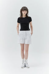 KIRSH PLAIN DOUBLE LAYERED T-SHIRT - BLACK 