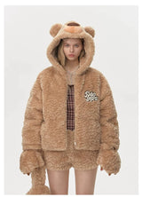 13DE MARZO Bear Costume Down Jacket
