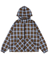 Halcyon Check Hood Jacket (Sky Blue) K25QA662