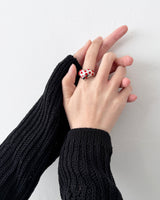Polka Dot Heart Ring