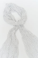 Leaf Dot Wrinkle Scarf
