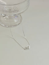 [silver 925] double heart necklace