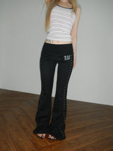 W stud bootcut pt(2 color)