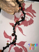 Natural Agate Ball Necklace-02