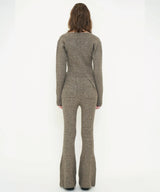 COLOR KNIT FLARE PANTS