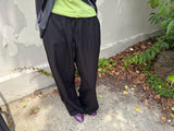 nylon wide pants