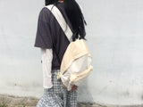 vintage two-tone backpack