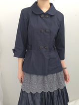 Semi-A-Line Double Button Jacket