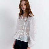 Puff Sleeve Blouse White