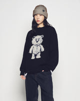 25FW ディストレスドベアウールニット