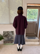 zigzag pattern midi skirt 