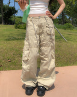 Multiple Pocket Low Cargo Pants