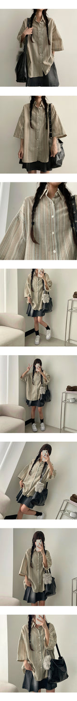 Selle Ethnic Boxy Short-Sleeved Shirt