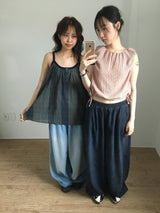 Humming Patchwork sleeveless (2color)