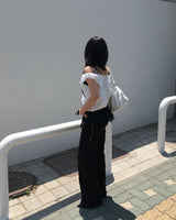 ミニマルブーツカットパンツ