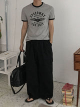 [Shoulder +3cm] ウェイマッスルフィットリンガーショートスリーブTシャツ