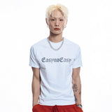 Lettering Logo Compression Short Sleeve - WHITE