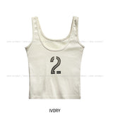 Didi numbering crop sleeveless