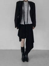 Bio Collarless Maxi Jacket