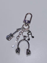  Headphone music guitar keyring