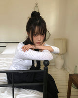 ヒラングドットレース7スリーブTシャツ
