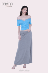 Blue Shine lace off short-sleeve T-shirt