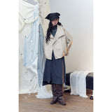 French Hunting Double-Breasted Crop Jacket
