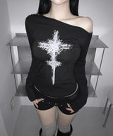 della cross off tee (2colors)